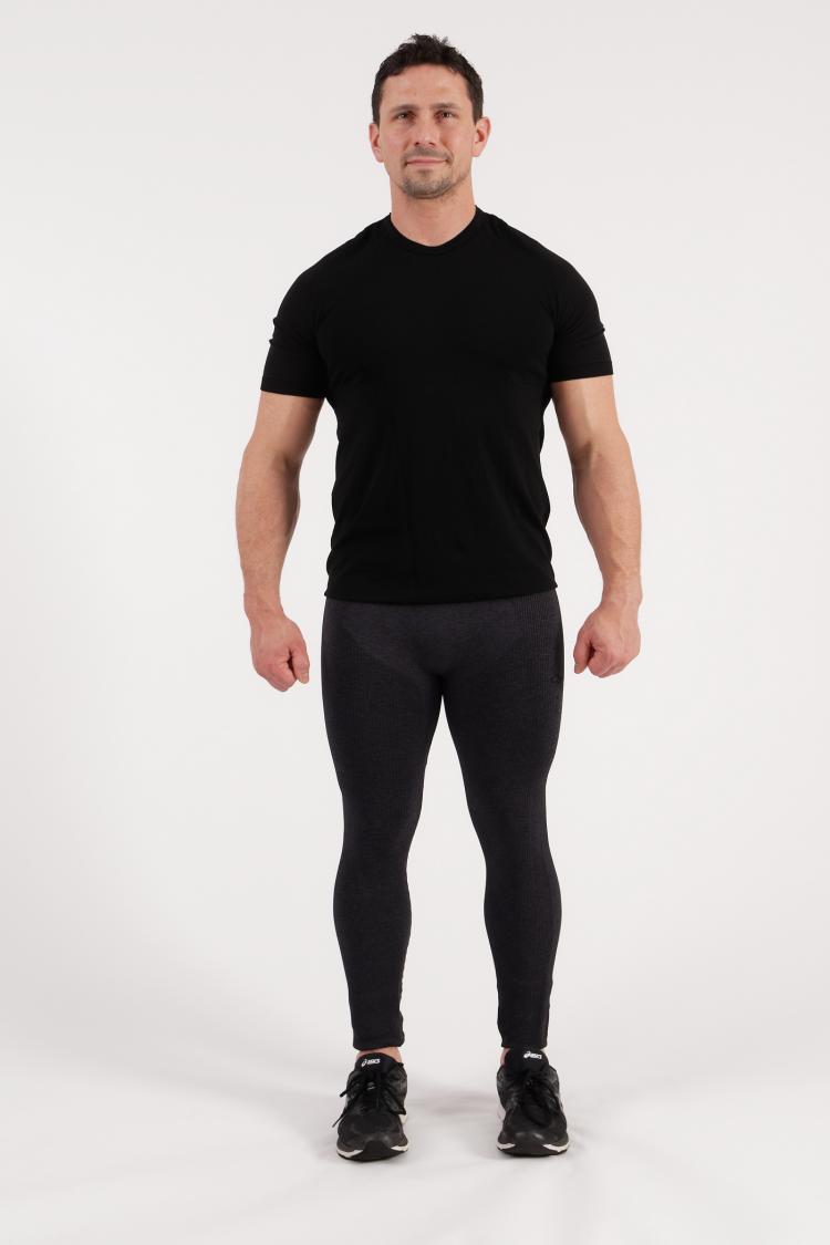 4.0 Men's MID Compression Tights Long (Mid Rise Waist) *Made in the USA*