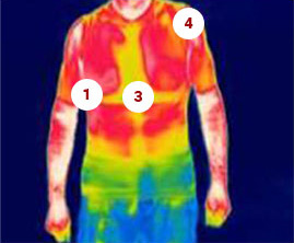 Winter front heat map.